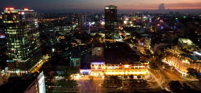 HoChiMinh at night